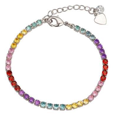 CZ Tennis Bracelet (Multi)