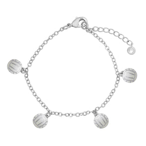 3D Volleyball Charms Bracelet