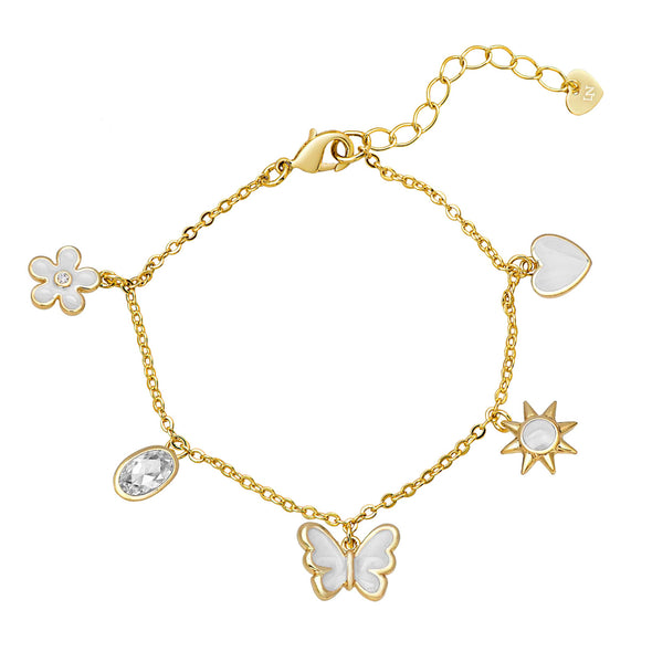 Summer Charms Bracelet (White)