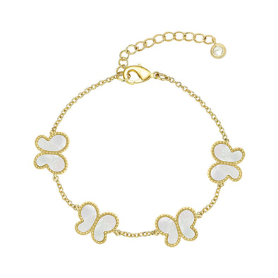 Mother of Pearl Butterfly Bracelet