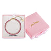 Double-Row CZ Tennis Bracelet (Pink/Red)