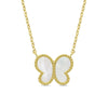 Mother of Pearl Butterfly Necklace