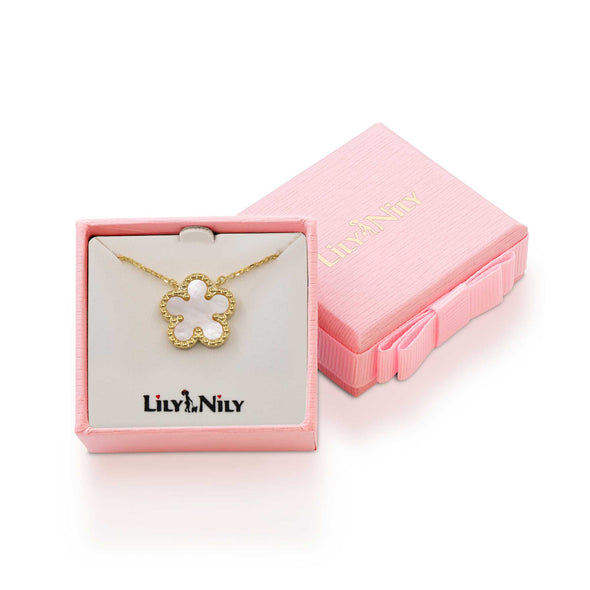Mother of Pearl Flower Necklace