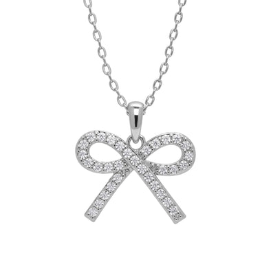 CZ Bow Necklace