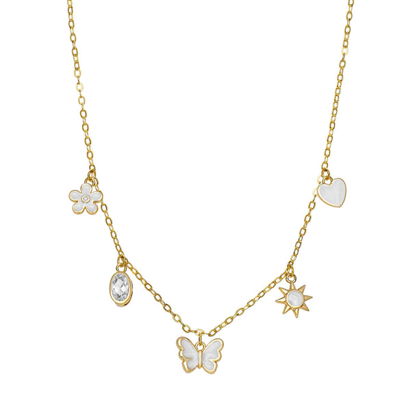 Summer Charms Necklace (White)