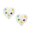 Puffed Heart Stud Earrings