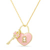 Heart Lock & Key Pendant (Double-Sided)