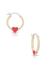 Heart Hoop Earrings