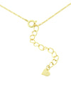 Heart Lock Pendant with CZ