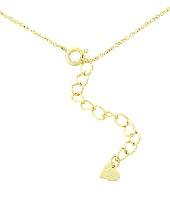 Heart Lock Pendant with CZ